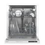 Refurbished Indesit Push&Go Integrated Dishwasher - White control panel