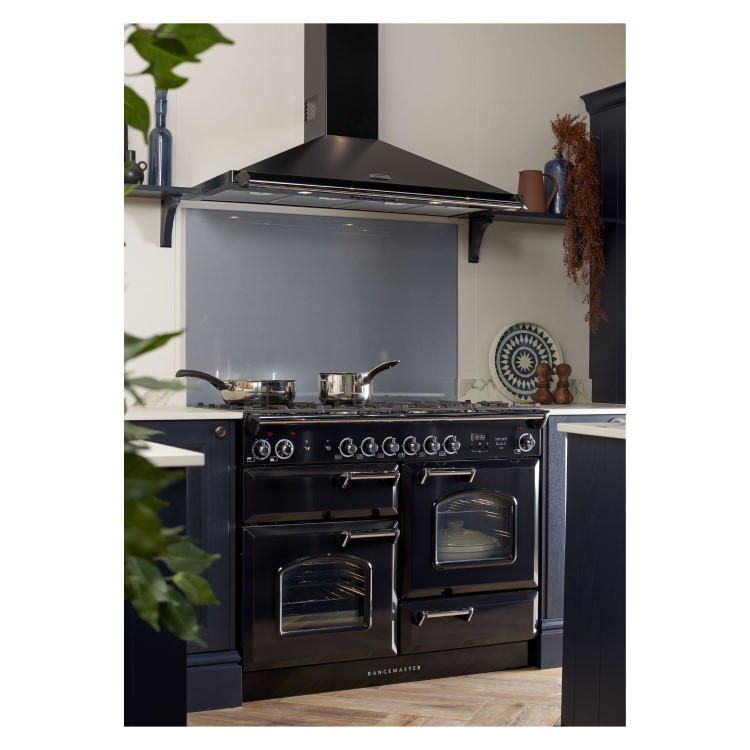Rangemaster Infusion Classic 110cm Dual Fuel Range Cooker - Black