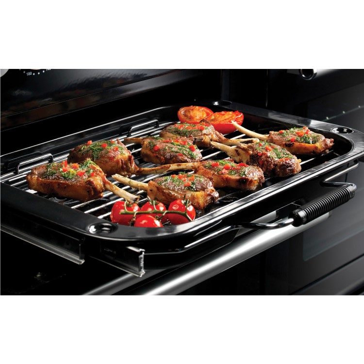 Rangemaster Infusion Classic 110cm Ceramic Range Cooker - Charcoal Black