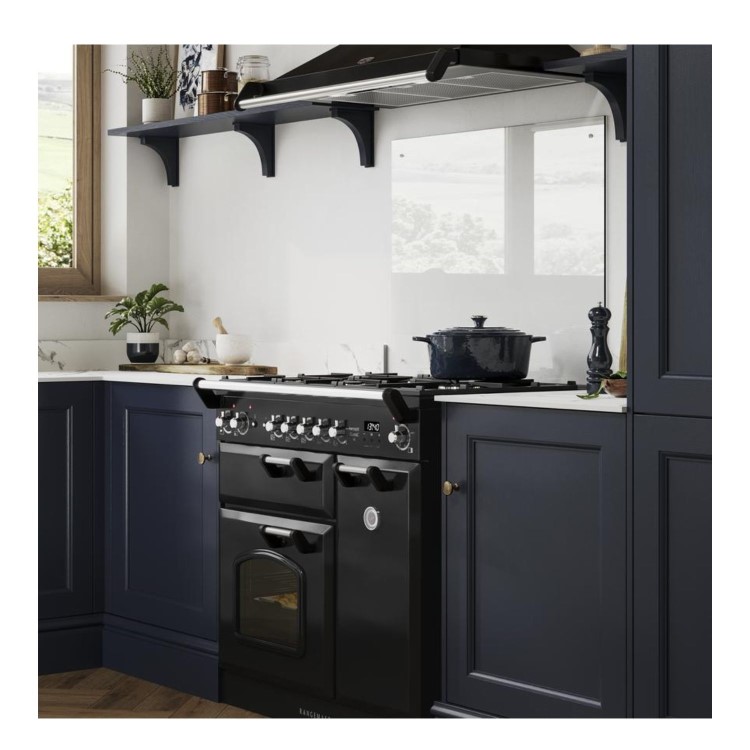 Rangemaster Infusion Classic 90cm Dual Fuel Range Cooker - Black