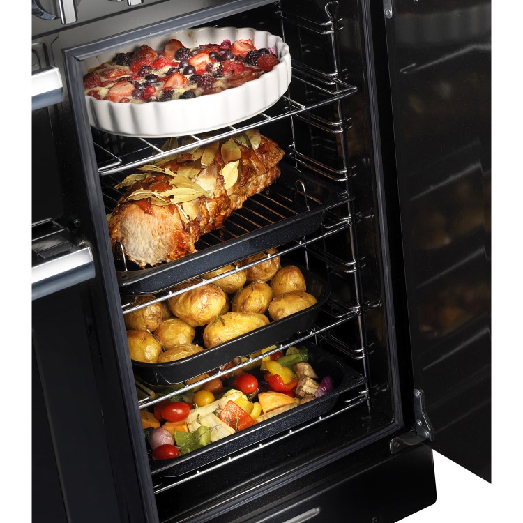 Rangemaster Infusion Classic 90cm Dual Fuel Range Cooker - Charcoal Black