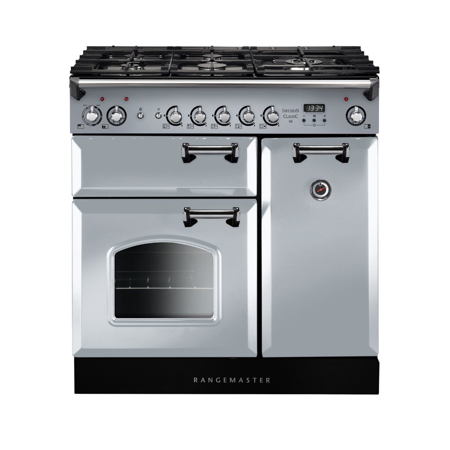 Fogoes Rangemaster Rangemaster Infusion Classic 90cm Dual Fuel Range Cooker - Royal Pearl ...