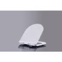 White Round Soft Close Toilet Seat - Indiana
