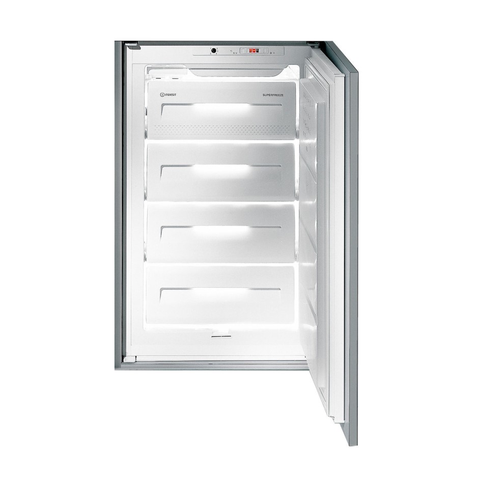 Indesit INF14121 54cm Wide Integrated Upright InColumn Freezer Polar