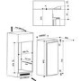 Indesit 100 Litre Tall In-column Integrated Freezer - White