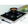 Indesit ING61T/BKUK 60cm Four Burner Gas Hob With Cast Iron Pan Stands - Stainless Steel