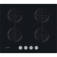 Indesit 60cm 4 Burner Gas on Glass Hob - Black