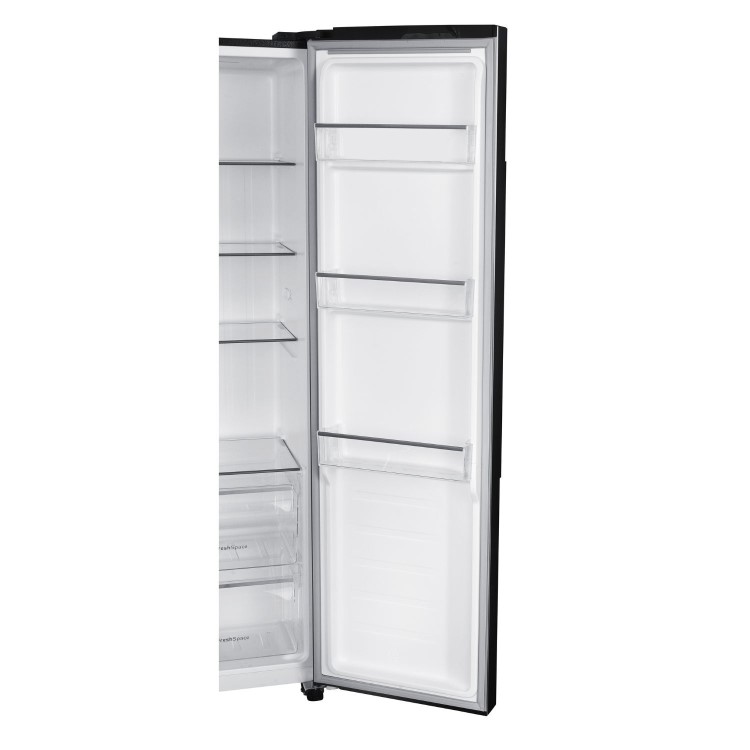 Indesit 442 Litre Side-By-Side American Fridge Freezer - Stainless Steel