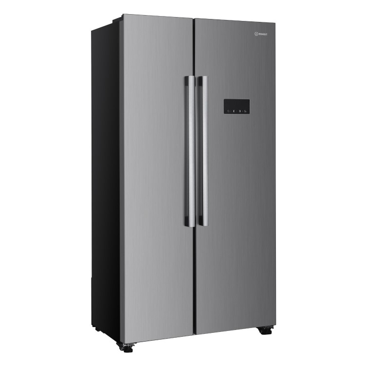 Indesit 442 Litre Side-By-Side American Fridge Freezer - Stainless Steel