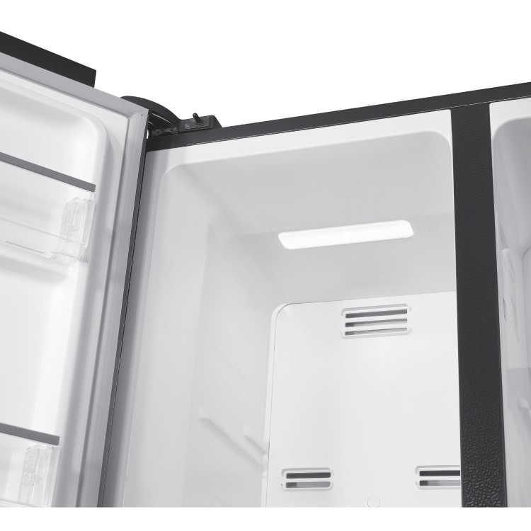 Indesit 442 Litre Side-By-Side American Fridge Freezer - Stainless Steel