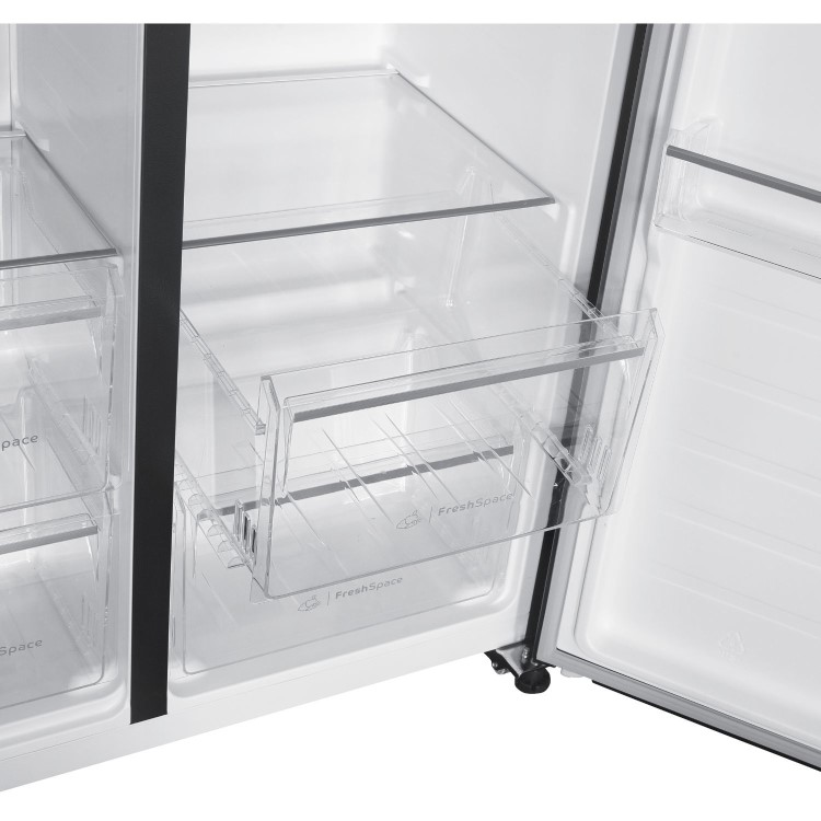 Indesit 442 Litre Side-By-Side American Fridge Freezer - Stainless Steel
