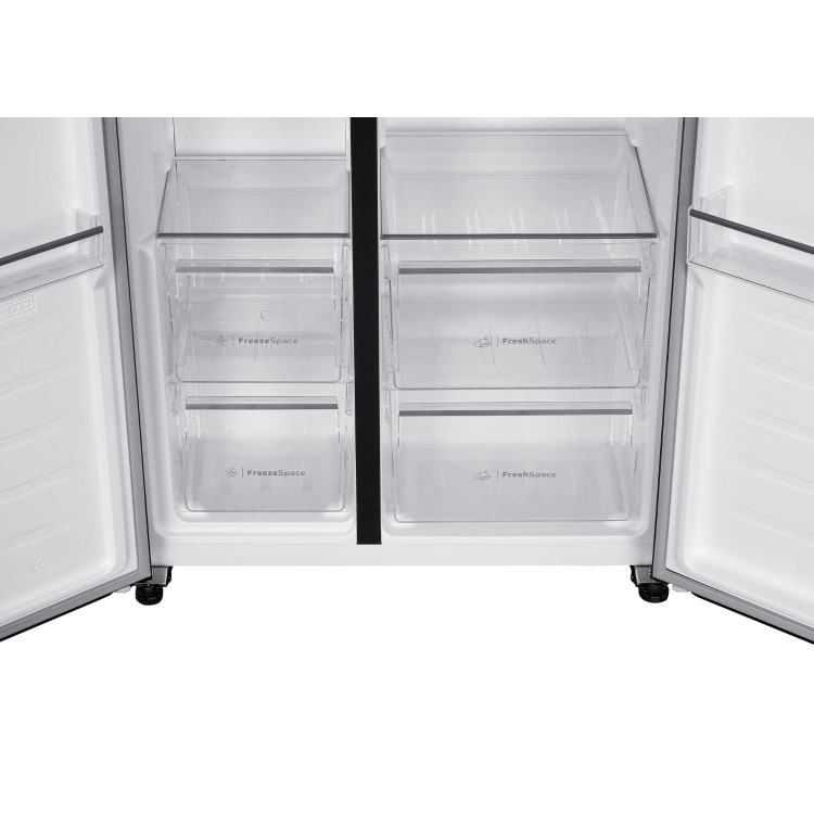 Indesit 442 Litre Side-By-Side American Fridge Freezer - Stainless Steel
