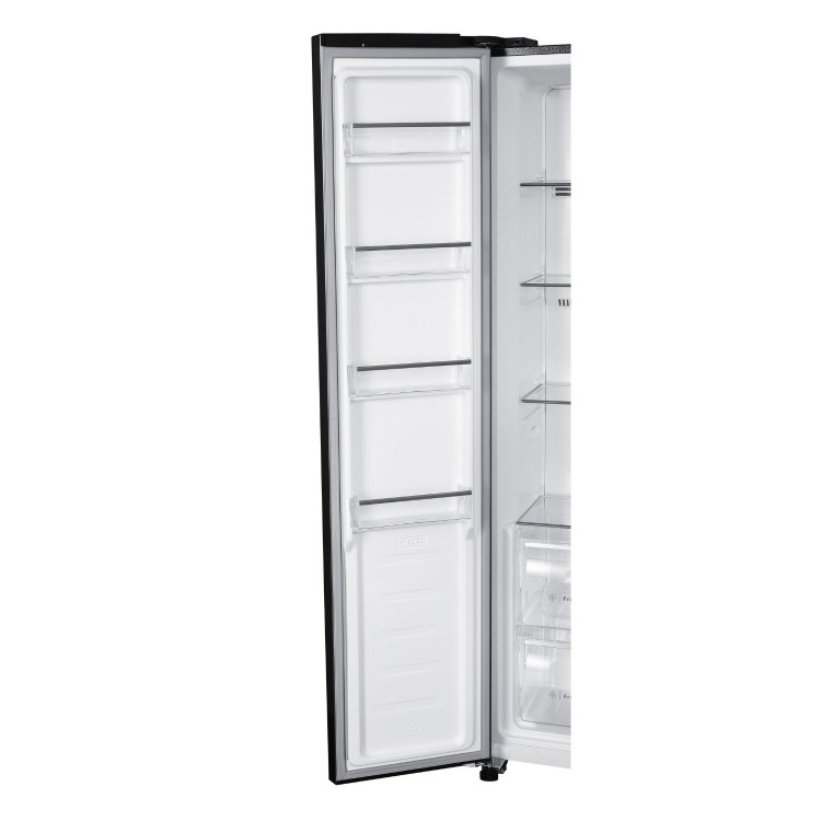 Indesit 442 Litre Side-By-Side American Fridge Freezer - Stainless Steel