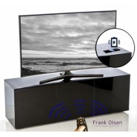 Frank Olsen INTEL1500BLK Black TV Cabinet for up to 70" TVs