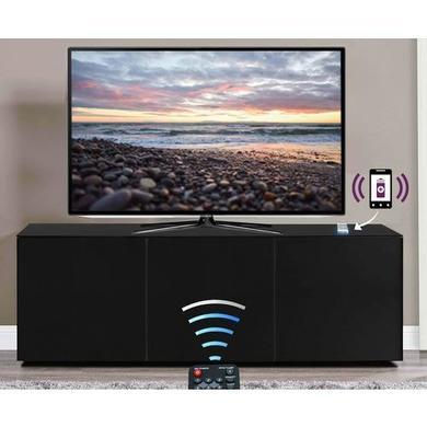 Frank Olsen INTEL1500BLK Black TV Cabinet for up to 70" TVs