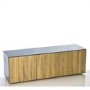 Frank Olsen INTEL1500GRY-OAK Grey and Oak TV Cabinet for up to 70" TVs