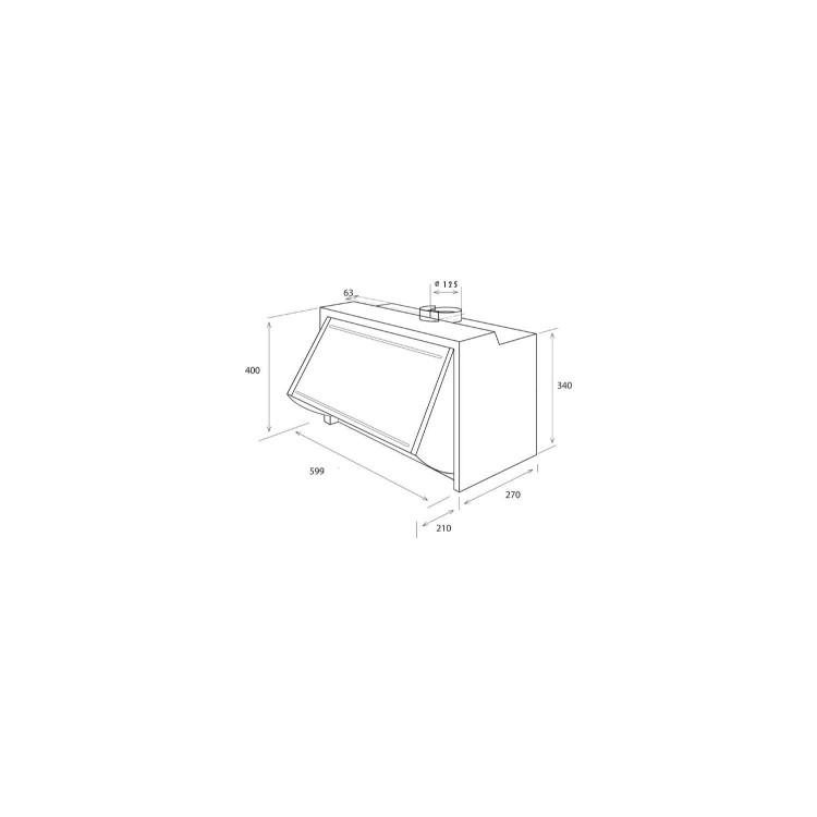 GRADE A1 - As new but box opened - Elica INT-NG-SPT Integrata Lux 60cm Integrated Cooker Hood Grey