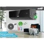 Elit 12000 BTU Smart Wall-Mounted Split Air Conditioner with Heat Pump - Black