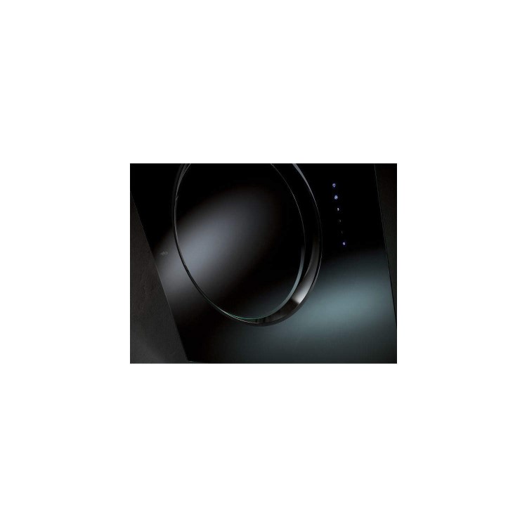 Elica iOBLK iO Angled 80cm Chimney Cooker Hood Black Glass