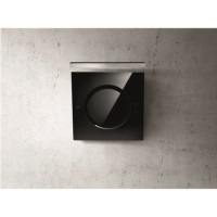 Elica IO-BLK iO Angled 80cm Chimney Cooker Hood Black Glass