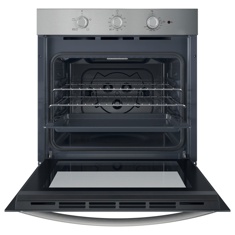Indesit IO232HXUK Electric Conventional Single Oven - Stainless Steel  