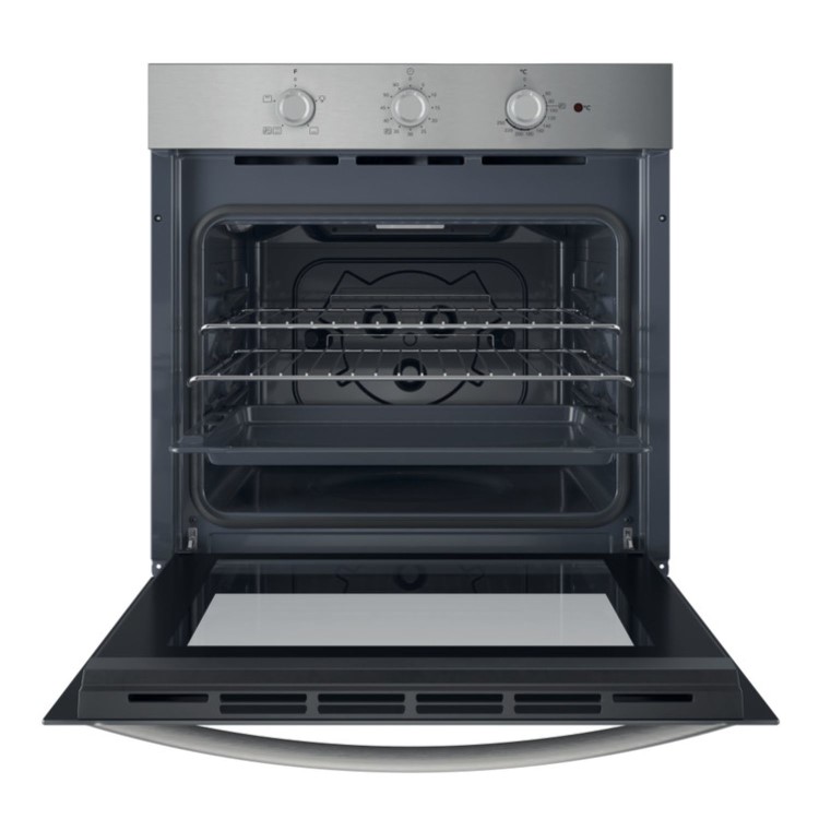 Indesit Click&Clean Electric Single Oven - Stainless Steel
