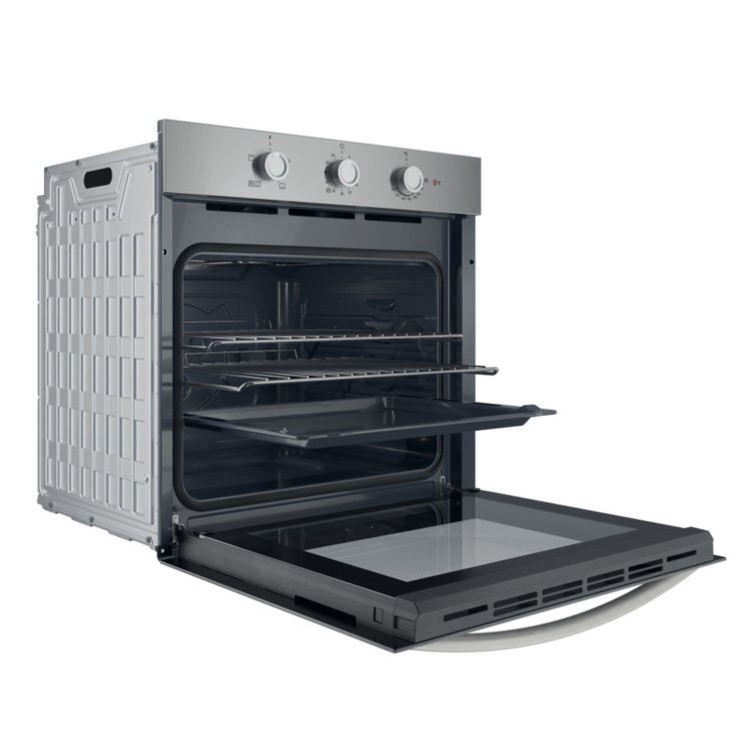 Indesit Click&Clean Electric Single Oven - Stainless Steel