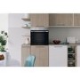 Refurbished Indesit Click&Clean Electric Single Oven - Stainless Steel