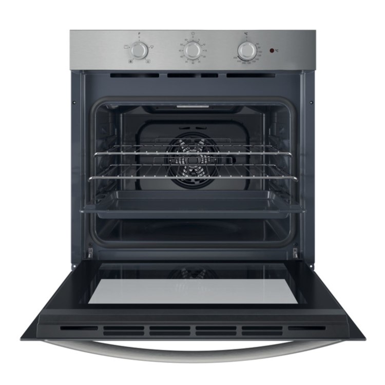 Refurbished Indesit IO233XUK Click&Clean Electric Single Oven - Stainless Steel