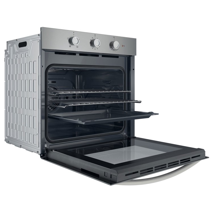 Indesit IO233XUK Click&Clean Electric Single Oven - Stainless Steel  