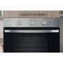 Indesit IO233XUK Click&Clean Electric Single Oven - Stainless Steel  