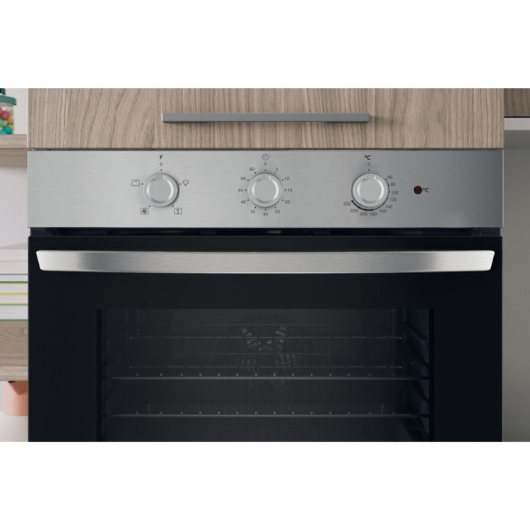 Indesit Click&Clean Electric Single Oven - Stainless Steel