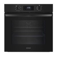 Refurbished Indesit Turn&Go IO 253 B UK Electric Single Fan Oven - Black