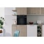 Refurbished Indesit Turn&Go IO 253 B UK Electric Single Fan Oven - Black