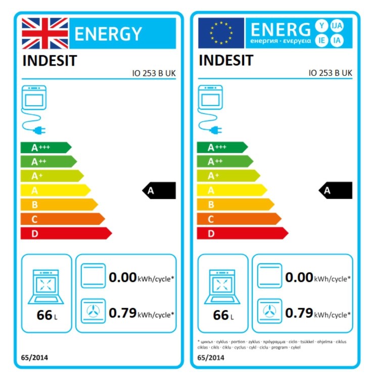 Indesit Turn&Go Electric Fan Single Oven - Black