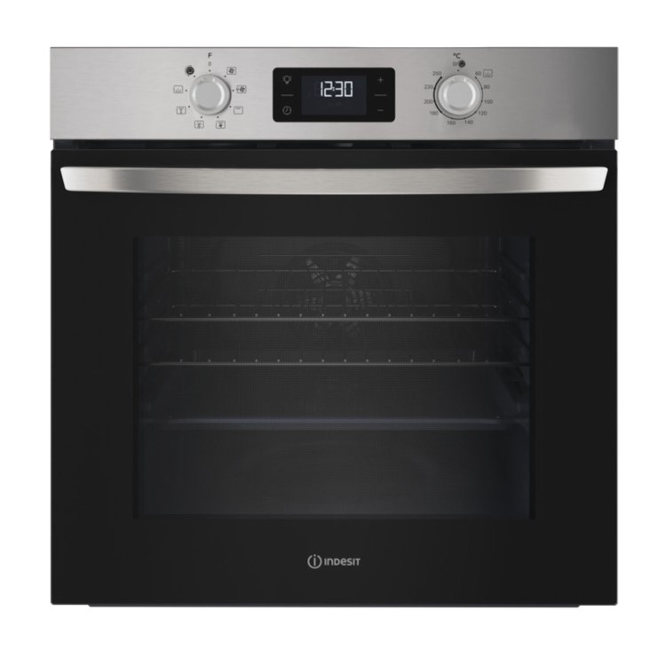 Indesit Turn&Go Electric Single Oven - Stainless Steel