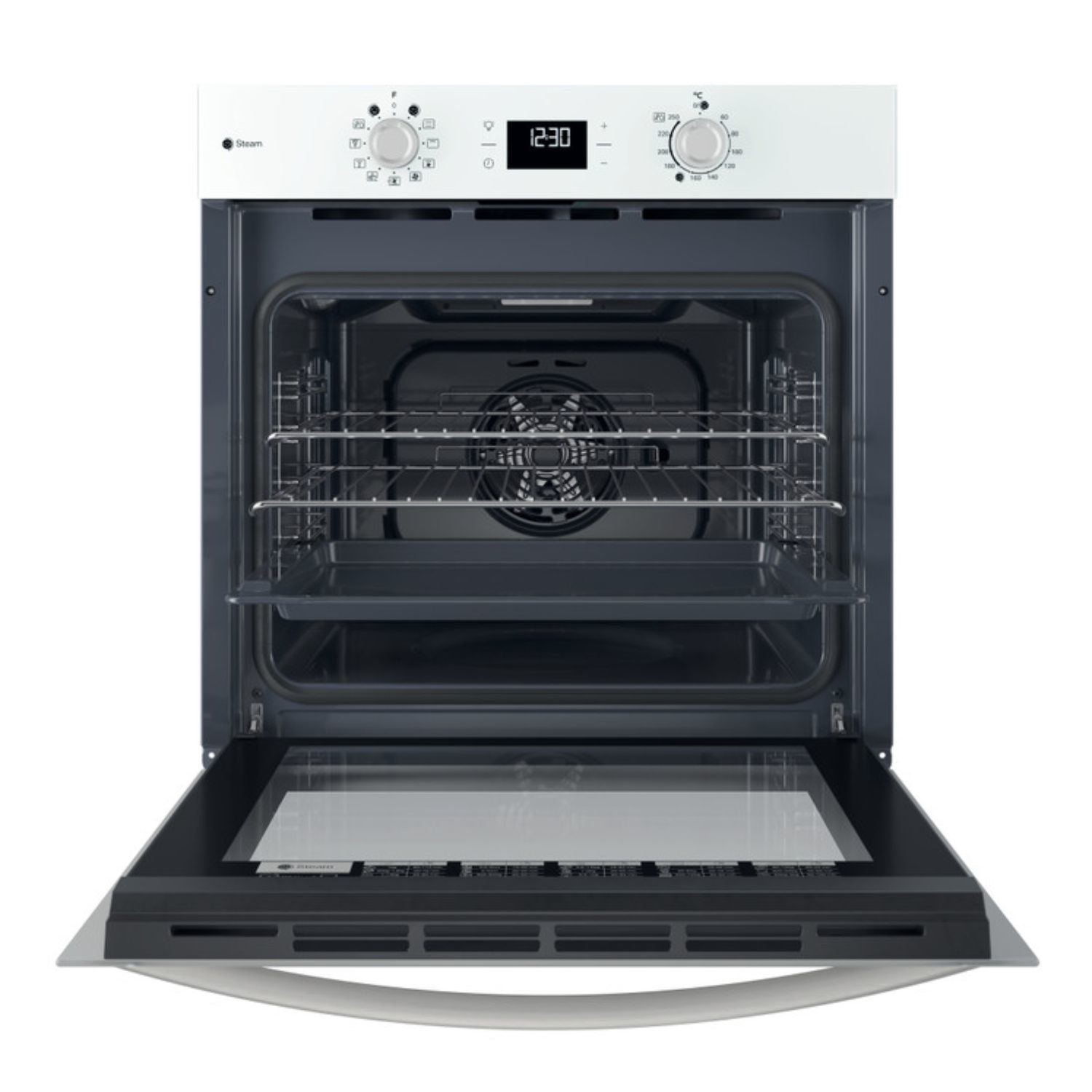 Indesit IO258HSWUK Turn Go Steam Electric Single Oven White indesit-io258hswuk-turn-go-steam-electric-single-oven-white