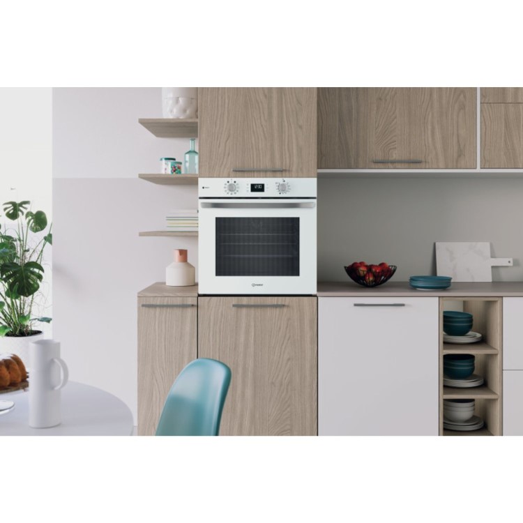 Refurbished Indesit Turn&Go Steam IO 258HS W UK Single Electric Oven