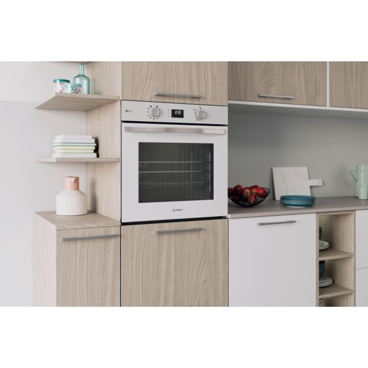 Indesit Turn&Go Steam Electric Single Oven - White