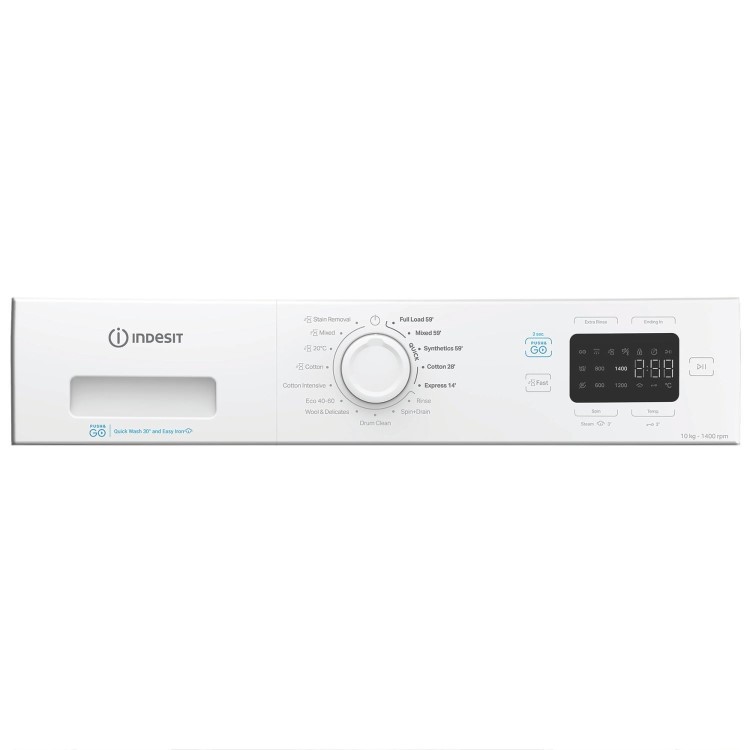 Indesit Push&Go 10kg 1400rpm Washing Machine - White