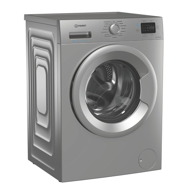 Indesit Push&Go 10kg 1400rpm Washing Machine - Silver