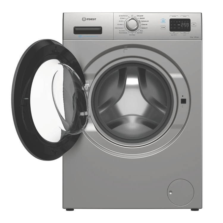 Indesit Push&Go 10kg 1400rpm Washing Machine - Silver