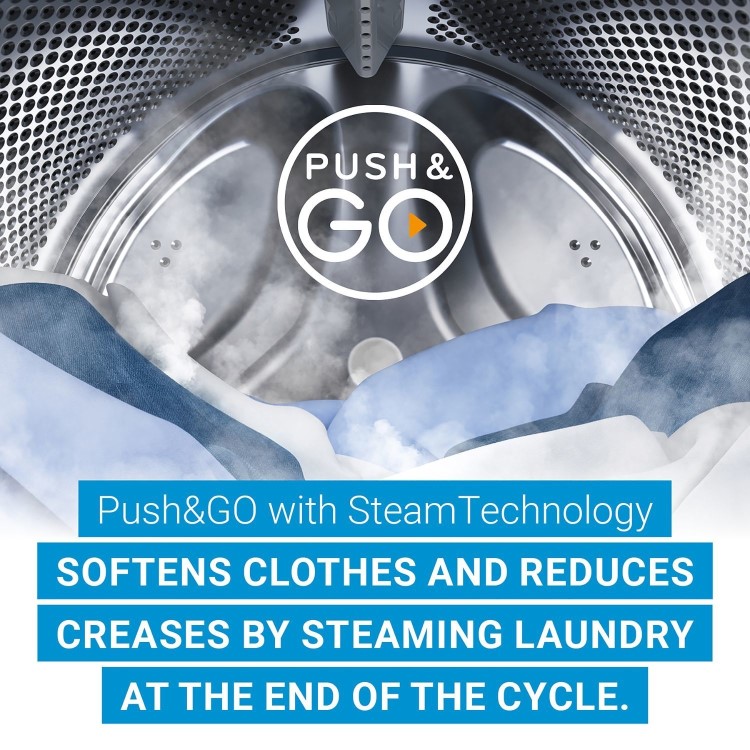 Indesit Push&Go 10kg 1400rpm Washing Machine - Silver