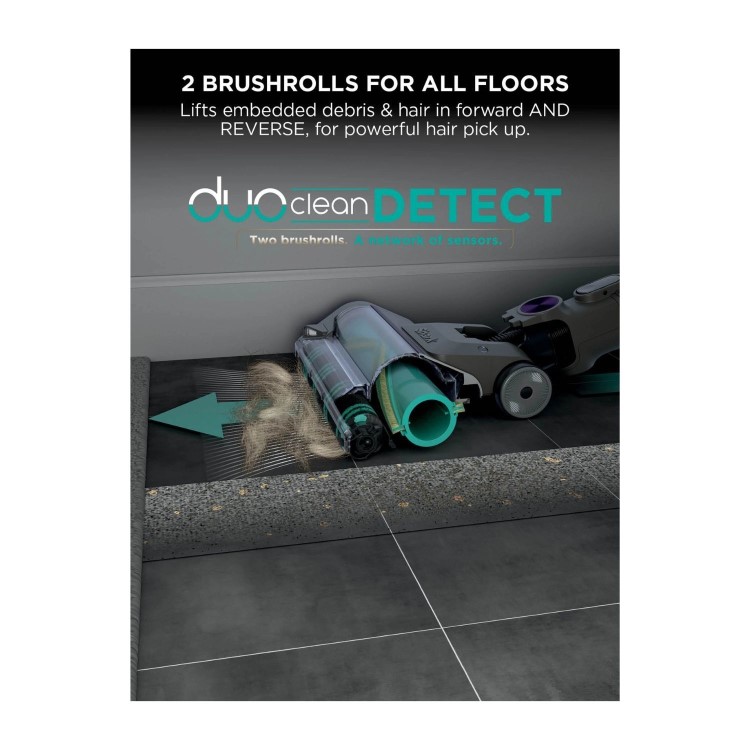 Shark IP1251UK PowerDetect Cordless Vacuum Cleaner – 70 Minutes Run Time – Purple/Grey