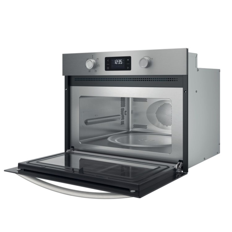 GRADE A1 - Indesit Built-In Microwave & Grill - Stainless Steel
