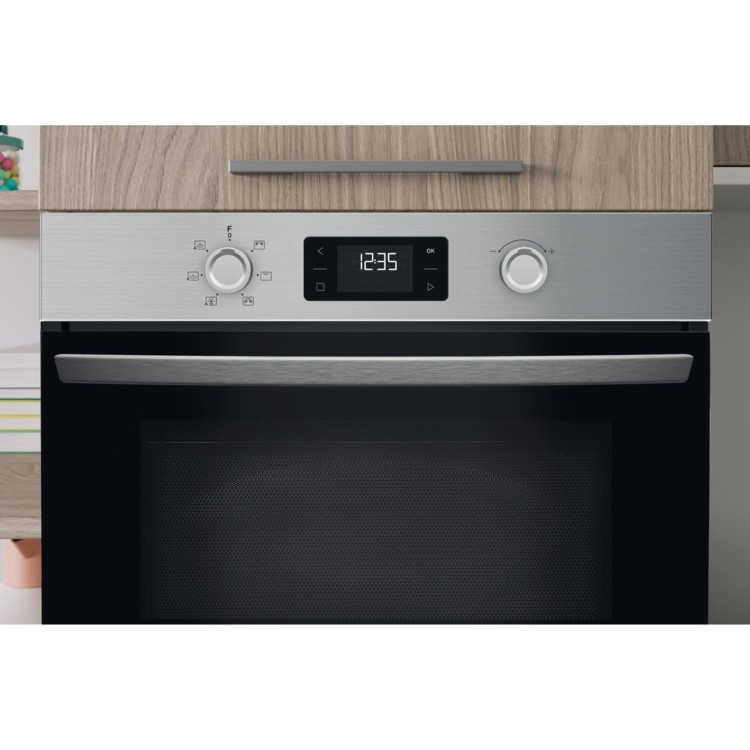 GRADE A1 - Indesit Built-In Microwave & Grill - Stainless Steel