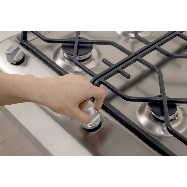 Indesit IP641SCIX Prime 60cm Gas Hob with Flame Failure Device  in Stainless steel