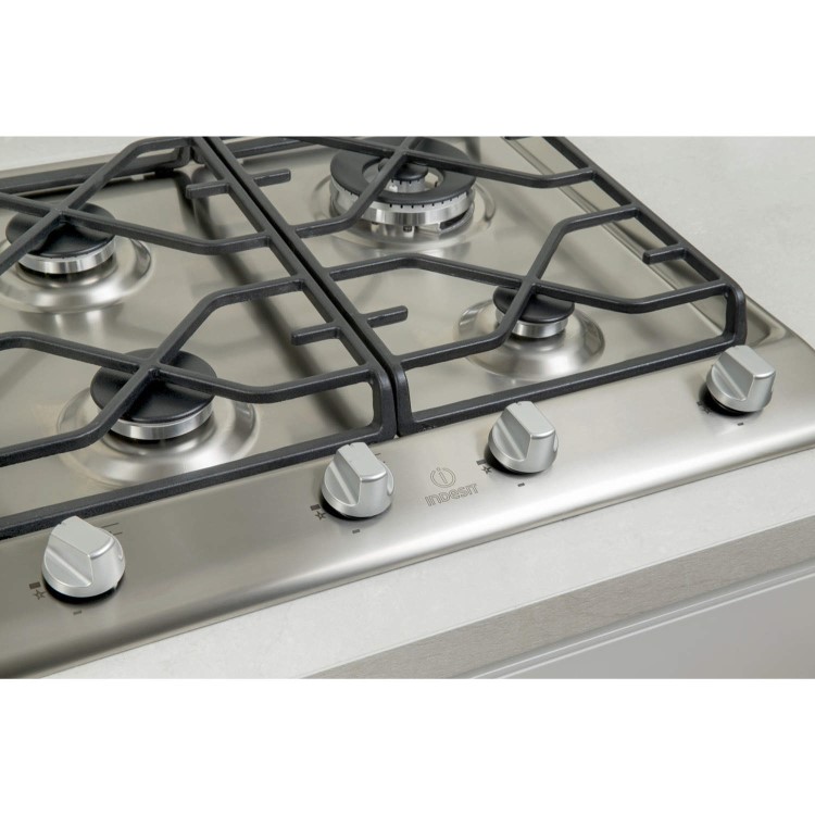 Indesit IP641SCIX Prime 60cm Gas Hob with Flame Failure Device  in Stainless steel