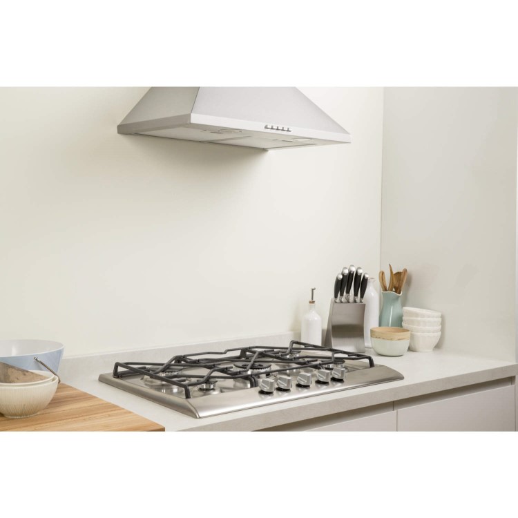 Indesit IP751SCIX Prime 75cm Gas Hob with Flame Failure Device  in Stainless steel