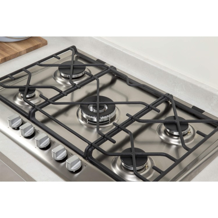 Indesit IP751SCIX Prime 75cm Gas Hob with Flame Failure Device  in Stainless steel